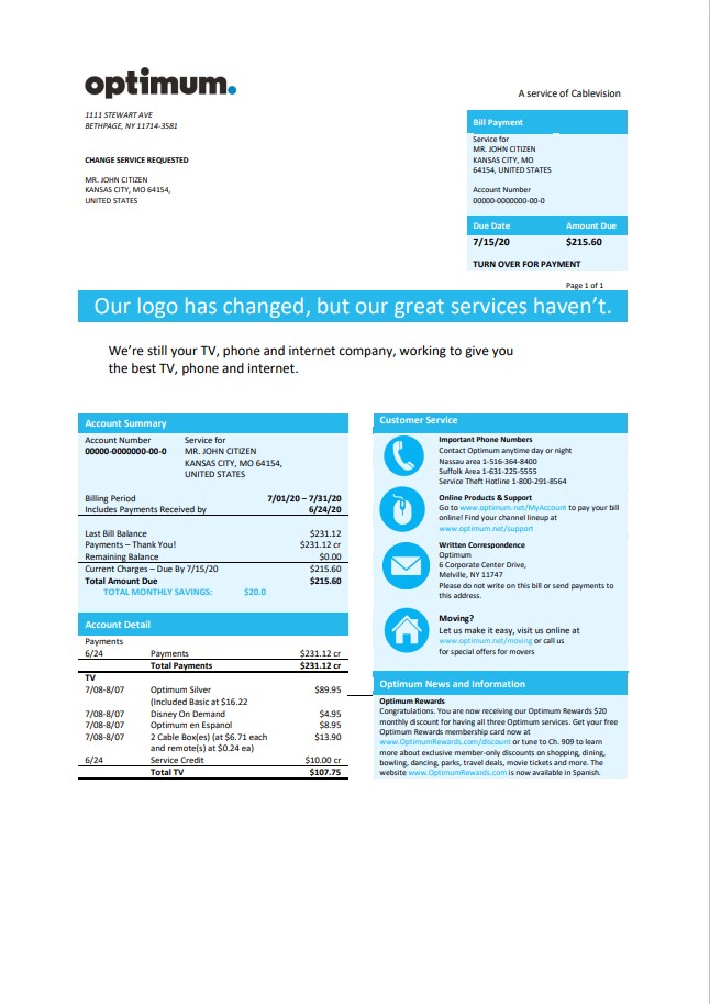  Minol USA business utility bill 